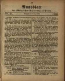 Amtsblatt der Königlichen Regierung zu Posen. 1880.06.15 Nro.24