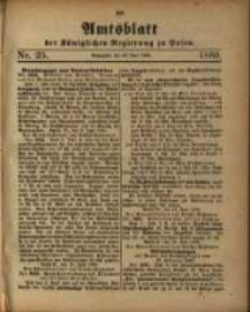 Amtsblatt der K&ouml;niglichen Regierung zu Posen. 1880.06.22 Nro.25