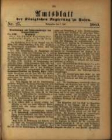 Amtsblatt der Königlichen Regierung zu Posen. 1880.07.07 Nro.27