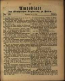 Amtsblatt der Königlichen Regierung zu Posen. 1880.07.13 Nro.28