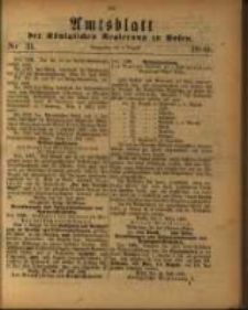 Amtsblatt der K&ouml;niglichen Regierung zu Posen. 1880.08.03 Nro.31