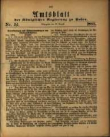 Amtsblatt der K&ouml;niglichen Regierung zu Posen. 1880.08.10 Nro.32