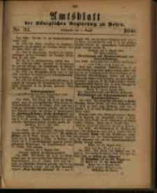Amtsblatt der K&ouml;niglichen Regierung zu Posen. 1880.08.17 Nro.33