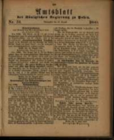 Amtsblatt der Königlichen Regierung zu Posen. 1880.08.24 Nro.34