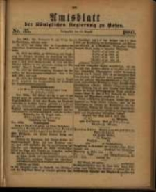 Amtsblatt der Königlichen Regierung zu Posen. 1880.08.31 Nro.35