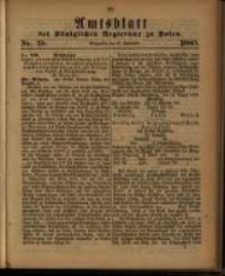 Amtsblatt der K&ouml;niglichen Regierung zu Posen. 1880.09.21 Nro.38