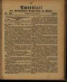Amtsblatt der K&ouml;niglichen Regierung zu Posen. 1880.09.28 Nro.39