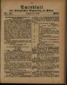Amtsblatt der Königlichen Regierung zu Posen. 1880.10.05 Nro.40