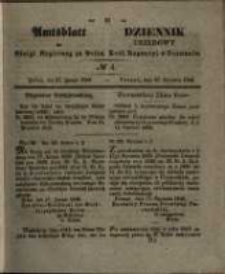 Amtsblatt der K&ouml;niglichen Regierung zu Posen. 1846.01.27 Nro.4