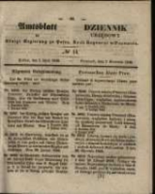 Amtsblatt der Königlichen Regierung zu Posen. 1846.04.07 Nro.14