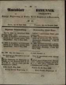 Amtsblatt der K&ouml;niglichen Regierung zu Posen. 1846.04.14 Nro.15