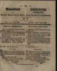 Amtsblatt der K&ouml;niglichen Regierung zu Posen. 1846.07.07 Nro.27