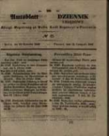 Amtsblatt der K&ouml;niglichen Regierung zu Posen. 1846.11.10 Nro.45