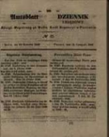 Amtsblatt der Königlichen Regierung zu Posen. 1846.11.10 Nro.45