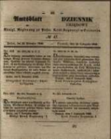 Amtsblatt der Königlichen Regierung zu Posen. 1846.11.24 Nro.47