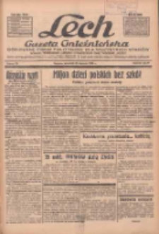 Lech.Gazeta Gnieźnieńska: codzienne pismo polityczne dla wszystkich stan&oacute;w. Dodatki: tygodniowy "Lechita" i powieściowy oraz dwutygodnik "Leszek" 1936.01.30 R.36 Nr24