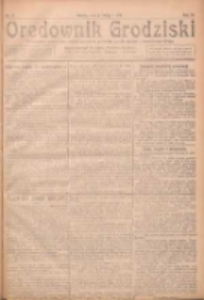 Orędownik Grodziski: niezależne pismo dla rodzin polskich powiatu grodziskiego i nowotomyskiego : organ centralny dla miast: Grodziska, Opalenicy, Buku, Nowego Tomyśla, Zbaszynia i Lw&oacute;wka 1924.02.02 R.6 Nr9