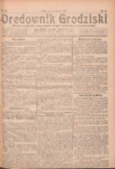 Orędownik Grodziski: niezależne pismo dla rodzin polskich powiatu grodziskiego i nowotomyskiego : organ centralny dla miast: Grodziska, Opalenicy, Buku, Nowego Tomyśla, Zbaszynia i Lwówka 1924.03.19 R.6 Nr22