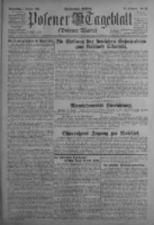 Posener Tageblatt (Posener Warte) 1923.02.01 Jg.62 Nr25