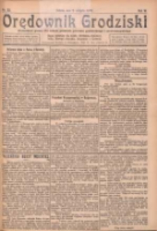 Orędownik Grodziski: niezależne pismo dla rodzin polskich powiatu grodziskiego i nowotomyskiego : organ centralny dla miast: Grodziska, Opalenicy, Buku, Nowego Tomyśla, Zbaszynia i Lw&oacute;wka 1924.08.09 R.6 Nr63