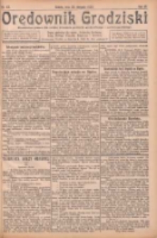 Orędownik Grodziski: niezależne pismo dla rodzin polskich powiatu grodziskiego i nowotomyskiego : organ centralny dla miast: Grodziska, Opalenicy, Buku, Nowego Tomyśla, Zbaszynia i Lwówka 1924.08.23 R.6 Nr67