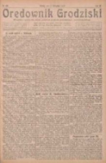 Orędownik Grodziski: niezależne pismo dla rodzin polskich powiatu grodziskiego i nowotomyskiego : organ centralny dla miast: Grodziska, Opalenicy, Buku, Nowego Tomyśla, Zbaszynia i Lw&oacute;wka 1924.11.01 R.6 Nr87