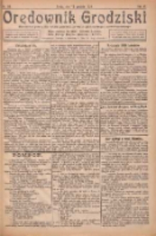 Orędownik Grodziski: niezależne pismo dla rodzin polskich powiatu grodziskiego i nowotomyskiego : organ centralny dla miast: Grodziska, Opalenicy, Buku, Nowego Tomyśla, Zbaszynia i Lw&oacute;wka 1924.12.10 R.6 Nr98
