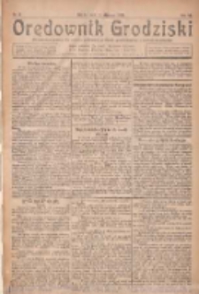 Orędownik Grodziski: niezależne pismo dla rodzin polskich powiatu grodziskiego i nowotomyskiego : organ centralny dla miast: Grodziska, Opalenicy, Buku, Nowego Tomyśla, Zbaszynia i Lw&oacute;wka 1925.01.10 R.7 Nr3