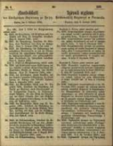 Amtsblatt der K&ouml;niglichen Regierung zu Posen. 1866.02.06 Nro.6