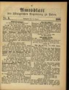 Amtsblatt der K&ouml;niglichen Regierung zu Posen. 1889.01.15 Nro.3