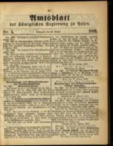 Amtsblatt der K&ouml;niglichen Regierung zu Posen. 1889.01.29 Nro.5
