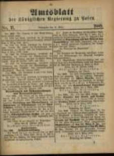 Amtsblatt der K&ouml;niglichen Regierung zu Posen. 1889.03.12 Nro.11