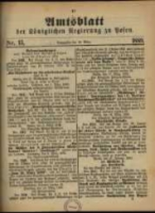 Amtsblatt der K&ouml;niglichen Regierung zu Posen. 1889.03.26 Nro.13