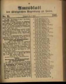 Amtsblatt der Königlichen Regierung zu Posen. 1889.04.09 Nro.15