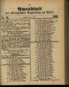Amtsblatt der K&ouml;niglichen Regierung zu Posen. 1889.05.07 Nro.19