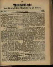 Amtsblatt der K&ouml;niglichen Regierung zu Posen. 1889.08.27 Nro.35