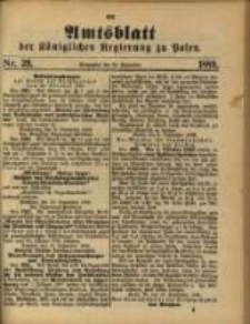 Amtsblatt der K&ouml;niglichen Regierung zu Posen. 1889.09.24 Nro.39