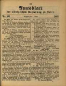 Amtsblatt der K&ouml;niglichen Regierung zu Posen. 1889.10.01 Nro.40
