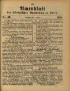 Amtsblatt der Königlichen Regierung zu Posen. 1889.10.01 Nro.40
