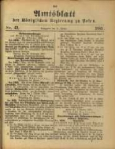 Amtsblatt der K&ouml;niglichen Regierung zu Posen. 1889.10.15 Nro.42