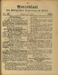 Amtsblatt der Königlichen Regierung zu Posen. 1889.10.15 Nro.42
