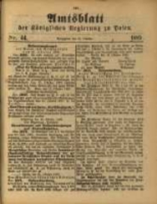 Amtsblatt der K&ouml;niglichen Regierung zu Posen. 1889.10.29 Nro.44