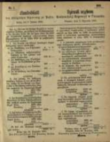 Amtsblatt der K&ouml;niglichen Regierung zu Posen. 1866.01.02 Nro.1