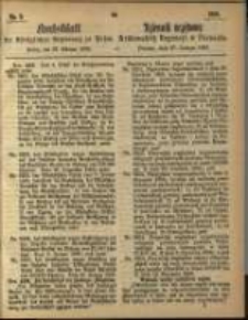 Amtsblatt der K&ouml;niglichen Regierung zu Posen. 1866.02.27 Nro.9