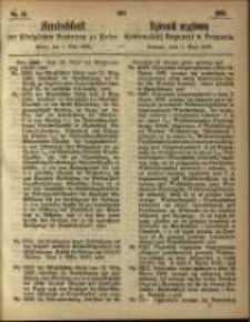 Amtsblatt der K&ouml;niglichen Regierung zu Posen. 1866.05.01 Nro.18