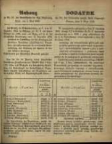 Dodatek do Nr. 18. Dziennika urzęd. Kr&oacute;l. Regencyi, Poznań, 1 maja 1866.