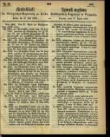 Amtsblatt der K&ouml;niglichen Regierung zu Posen. 1866.07.17 Nro.29