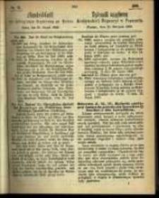 Amtsblatt der K&ouml;niglichen Regierung zu Posen. 1866.08.21 Nro.34
