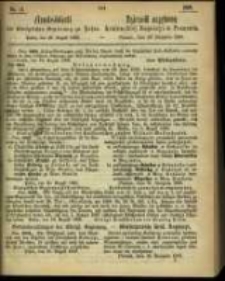 Amtsblatt der K&ouml;niglichen Regierung zu Posen. 1866.08.28 Nro.35