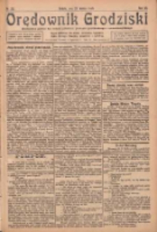 Orędownik Grodziski: niezależne pismo dla rodzin polskich powiatu grodziskiego i nowotomyskiego : organ centralny dla miast: Grodziska, Opalenicy, Buku, Nowego Tomyśla, Zbaszynia i Lw&oacute;wka 1925.03.21 R.7 Nr23